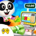 pandas supermarket shopping fun android application logo